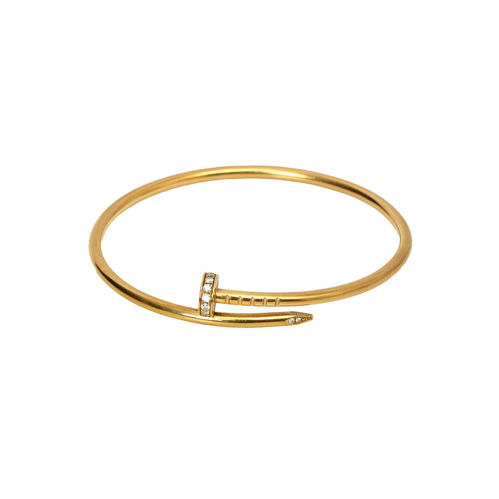 سوار Cartier الذهبي – مرصع بالكريستال اللامع